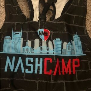NashCamp Kids Cityscape Tank Top - Black and Blue